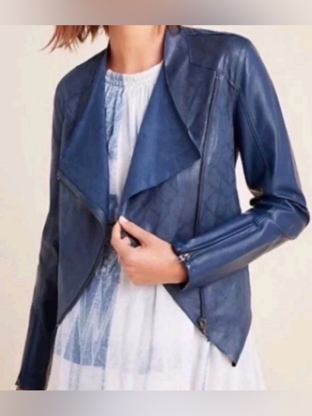 Anthropologie Blank NYC Sharona Vegan Snakeskin Jacket, size M